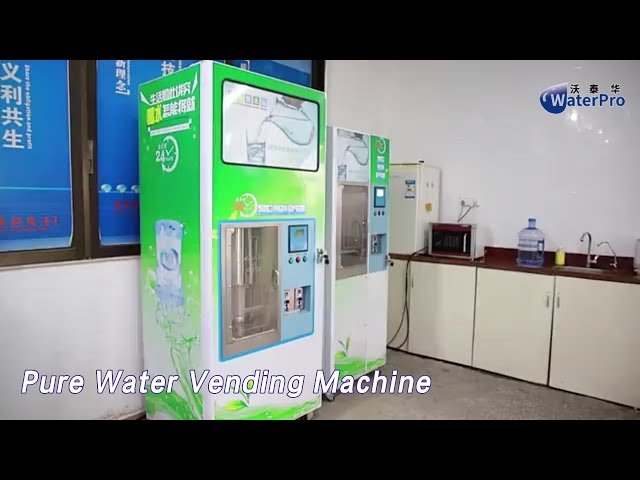 Reverse Osmosis Pure Water Vending Machine Stainless Steel Coin Operated