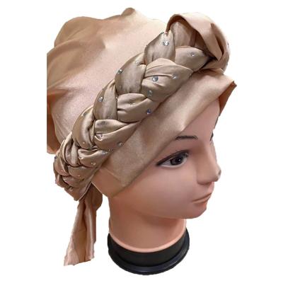 China New Designs Fashion Turban Wrap Wholesale Muslim African Hijab Turban Head Wraps For Women for sale