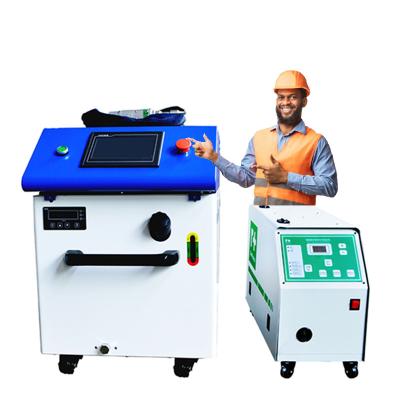 China Metal Stainless Steel Laser Welder 3 IN 1 Multi functional 1kw 1.5w 2kw Handheld Fiber Laser Weld Cut Clean Machine Laser Welders seam fillet butt welding for sale