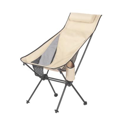 China Modern Simplicity Moon Chair Alluminum Alloy Beach Picnic Detachable Portable Ultralight Outdoor Camping Folding Fishing Chair for sale