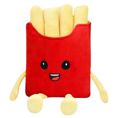 China Popular Food Toy French Fries Pizza Pillow Toy Plush Pizza Plush Hamburger Cartoon Plush Toy Wholesale 30cm Plush Toy for sale