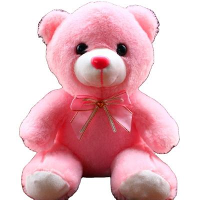 China Wholesale Hot Sale Valentine's Day Gift 22cm LED Cute Cartoon Light Up Teddy Bear Plush Stuffed Toy Lighting Glowing Teddy Bear Plush Toy for sale