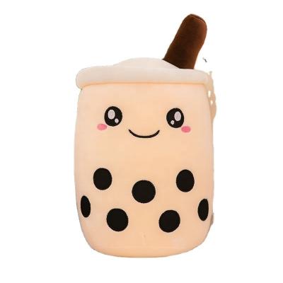 China Hot Selling Kawaii Plush Boba Toys Milk Pearl Tea Pillow Boba Stuffed Toy For Kids for sale