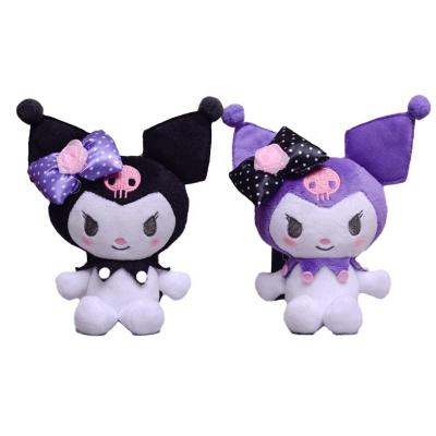 China Cute Stuffed Soft Doll Halloween 11cm Kawaii Sanriod Kuromi Plush Toy Key Chain Plushies Pendant Ornaments Girl&Child Gifts for sale