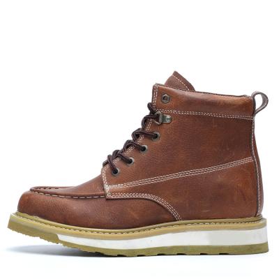 China Handmade Steel Toe Camel Goodyear Welted Work Safety Shoes Safety Ankle Boots China for sale