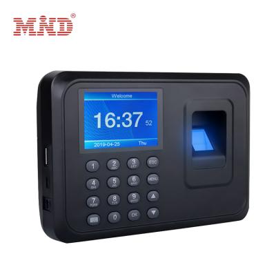 China Touch Control IC / ID Card Factory Outlet Identification Software Time Attendance Small Size Machine for sale