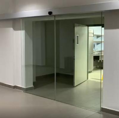 China 2020 Modern Malaysia Project Open Frameless Glass Automatic Sliding Door 3m For A Sample First for sale