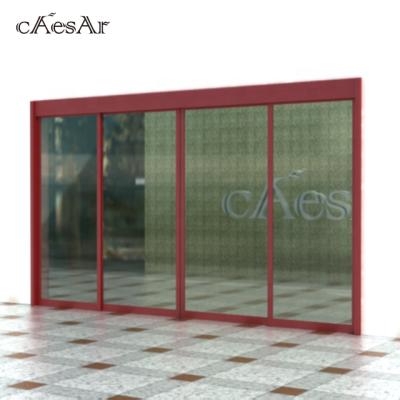 China Modern Canton Company Caesar el100 Double Sliding Automatic Smart Screen Door With 24v DC Motor en venta