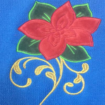 China Custom Made T Shirts Viable Viable Rose Gold Embroidery 3D 3D Embroidery Patch for sale