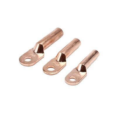 China Connect Electrical Tinned Copper Cable Hook Crimp Terminal By ENVI DT Wire Copper Cable Hook End Lug Connector for sale