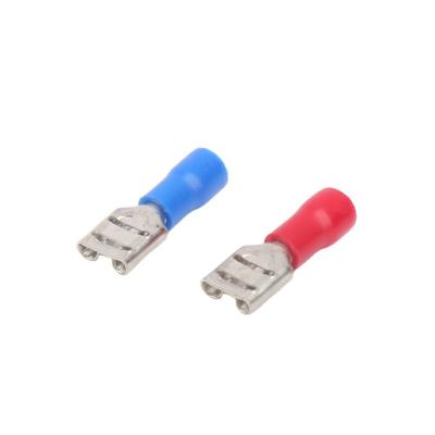 China Connect Red Blue ENVI FDD piggyback female preinsulated crimping cable lug terminals for sale