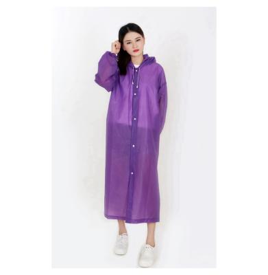 China Modern Factory Purple Raincoat Women Eva Manufacturers Direct Sales for sale