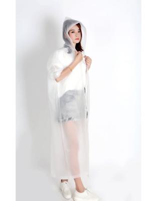 China Modern Custom Made High Quality Comfortable Clear Eva Raincoat For Rain Women for sale