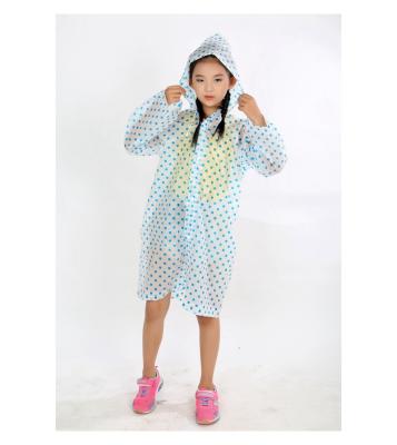 China Wholesale Custom Made Lightweight Eva Raincoat For Kids Children From Modern Factory Manufacture for sale