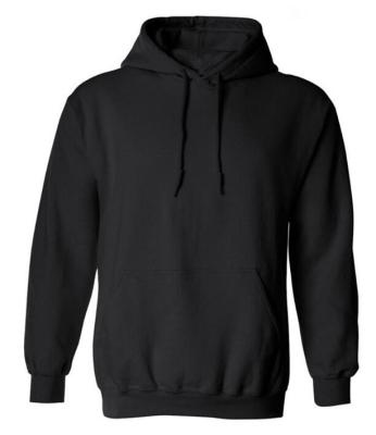 China Anti-Wrinkle Ready To Ship Logo Plain Black Oversize Hoodies Made To Order for sale