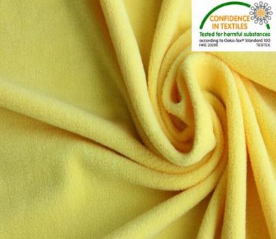 China Anti Pill RPET Recycled Polyester Fleece Fabric For Clothes for sale