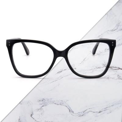 China 20 Years Experience Oversized Clear Glasses Frame Female Eye Glass Frames Handmade Acetate Optical Frame Glasses Brand Quality Eyewear Wholesale for sale