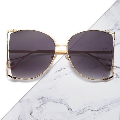 China 20 Years Experience Cat Eye Fashion 2021 Round Women Polarized Sunglasses Sunshades Party Decoration Sun Glass Men Driving Eyewear Wholesale Pearl for sale