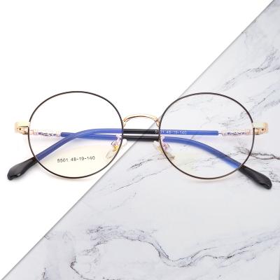 China 20 Years Experience Round Glass Men Prescription Glasses Retro Metal Optical Frames Women Cheap Glasses Frames Computer Eyewear Wholesale for sale