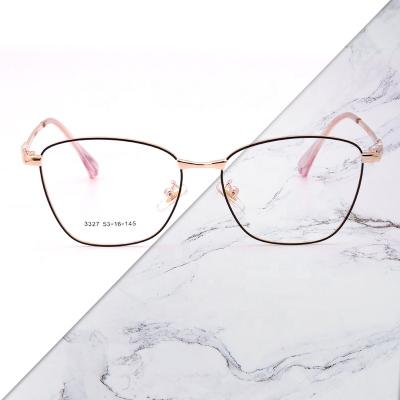 China 20 Years Experience High Quality Cheap Metal Optical Women Glasses Frames Fashion Female Prescription Glasses Frames Clear Computer Men Eyewear for sale