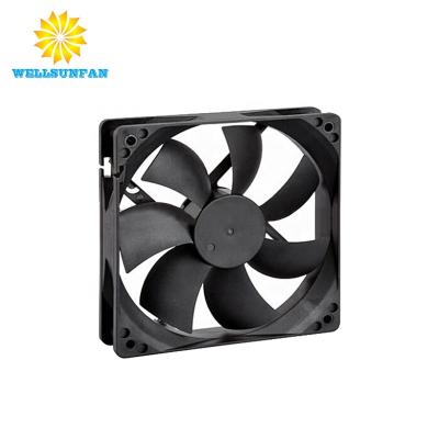 China Plastic UPS Power WellSunFan PBT Cooling System 1800RPM 120x120x25 Fan Silent Low Noise High Static Cooling for sale