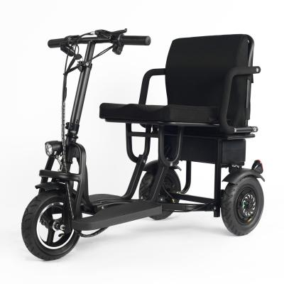 China Fast Folding Aluminum 3 Wheel Older Fold Mobility Scooter With Seat And 350W Motor for sale