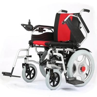 China Steel with paint factory price cheapest light folding electric power wheelchair fluid power wheelchair for disabled for sale