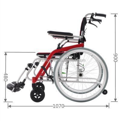 China Super Lightweight Magnesium Alloy Magnesium Hospital Manual Wheelchair For Elderly for sale