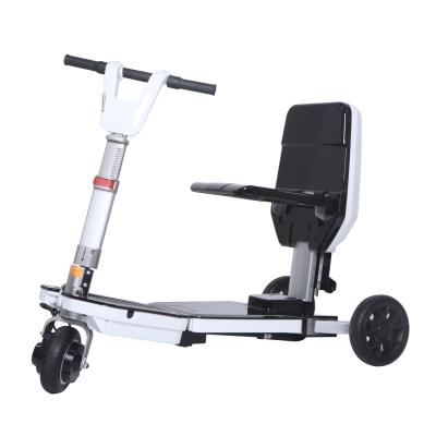 China High Quality Fast Fold Elderly Foldable Electric Disability Scooter 3 Wheel With Seat for sale