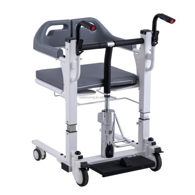 China 2021 Light Weight Multifunctional Hydraulic Transfer Lift Wheelchair With Toilet for sale