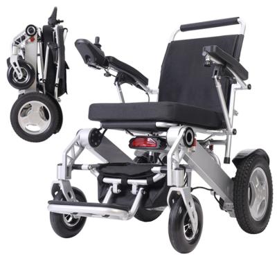 China Aluminum Alloy Portable Foldable Electric Wheelchair Best Price Cheapest Lightweight Power Wheelchair for sale