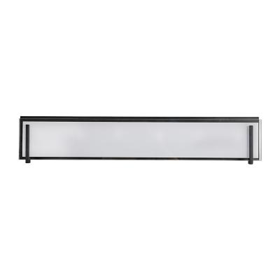 China Modern Modern Vanity Bathroom Wall Lamp Black Chrome Finish Color Above Mirror Sconce Lighting Fixtures For Home Hotel for sale