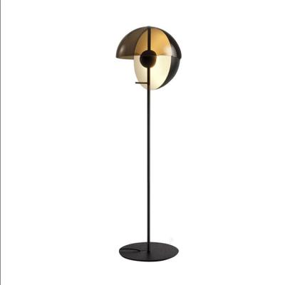 China Nordic Designer Fashion Glass Lights Single Table Stand Modern Luxury Led Floor Lamps Retro Nordic Lighting Shade Attic Living Room for sale