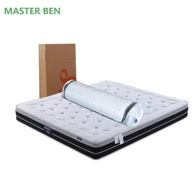 China Hot Selling Soft Massage Label King Queen Size Coil Compressed Roll Up Memory Foam Bed Frame For Hotel for sale