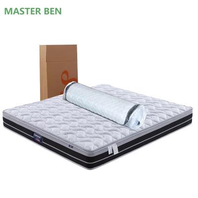 China Massage Customized Luxury Hotel Sleeping Bed Natural Latex Foam Sponge Roll Up Spring Mattress for sale