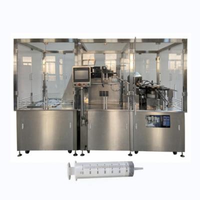 China Gel viscous cosmetic cream prefilled filler automatic plastic syringe filling machine for sale