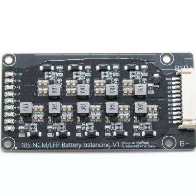 China PC+Metal Equalizer Active Balancer 10S 1.2A Equalizer For 3.6V 3.7V Li Ion 3.2V LFP4 18650 Lithium Battery Equalizer for sale