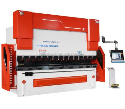 China Hotels WC67K125T/3200mm Hydraulic Press Brake CNC Flange Bending Machine With DA53T System for sale