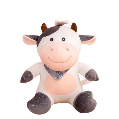 China Soft Plush Factory Outlet Plush Dairy Cow Shape Soft Plush Toy for sale