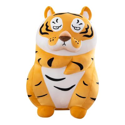 China Soft Plush Tiger Plush Toy Stuffed Plush Animal Cartoon Tiger Cushion for sale