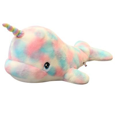 China Sale Cheap Price Colorful Whale Plush Toy Stuffed Animal For Kids Gift for sale