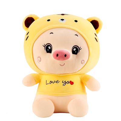 China Eco-friendly Material High Quality Hot Selling Cute Pig In Tiger's Clothes Stuffed Plush Toys For Children for sale