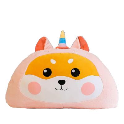 China Plush Shiba Dog Akita In Unicorn Pillow Cushion Plush Toys Bedtime Toys for sale