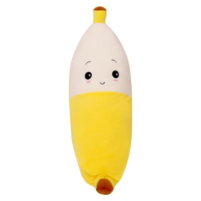 China Plush Manufacturer Chinese Supply Soft Banana With Expression Sad Cute Smile Stress Attack for sale