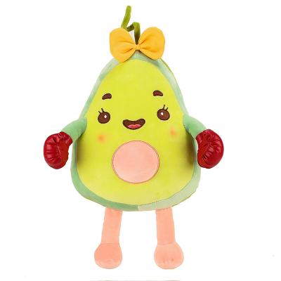 China Children Gift Avocado Plush High Quality Boxing Toys Stuffed Fruit Toys for sale