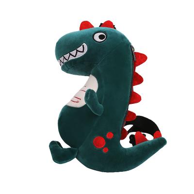 China Plush Factory Wholesale High Quality Duck Costumed Dinosaur Kids Bags Cute Plush Toy for sale