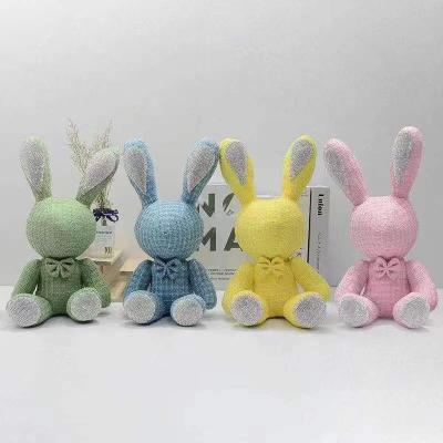 China Plush manufacturers custom all kinds of diamond puppet set large brands small incense wind with rhinoceros rabbit dolls dolls toys for sale