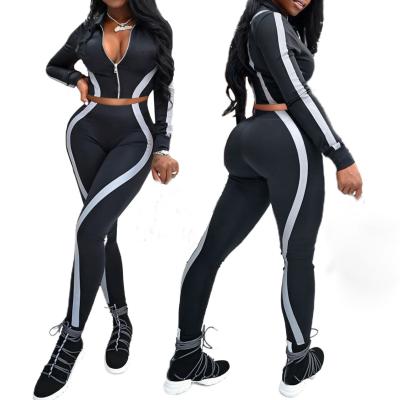 China FS5269D Breathable Women Top And Pants Tracksuit Outfits Casual Two Piece Sets Workout Clothing for sale