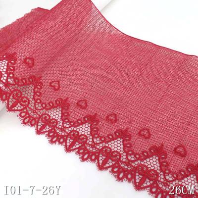 China Viable Wholesale Guipure Chemical Lace 26cm Wide Lace Trim 3d Lace Fabric for sale