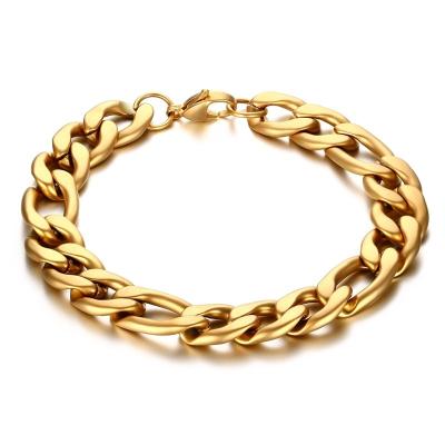 China FASHIONABLE Gold Jewelry Stainless Steel Figaro Chain Bracelet Top Selling Jewelry for sale